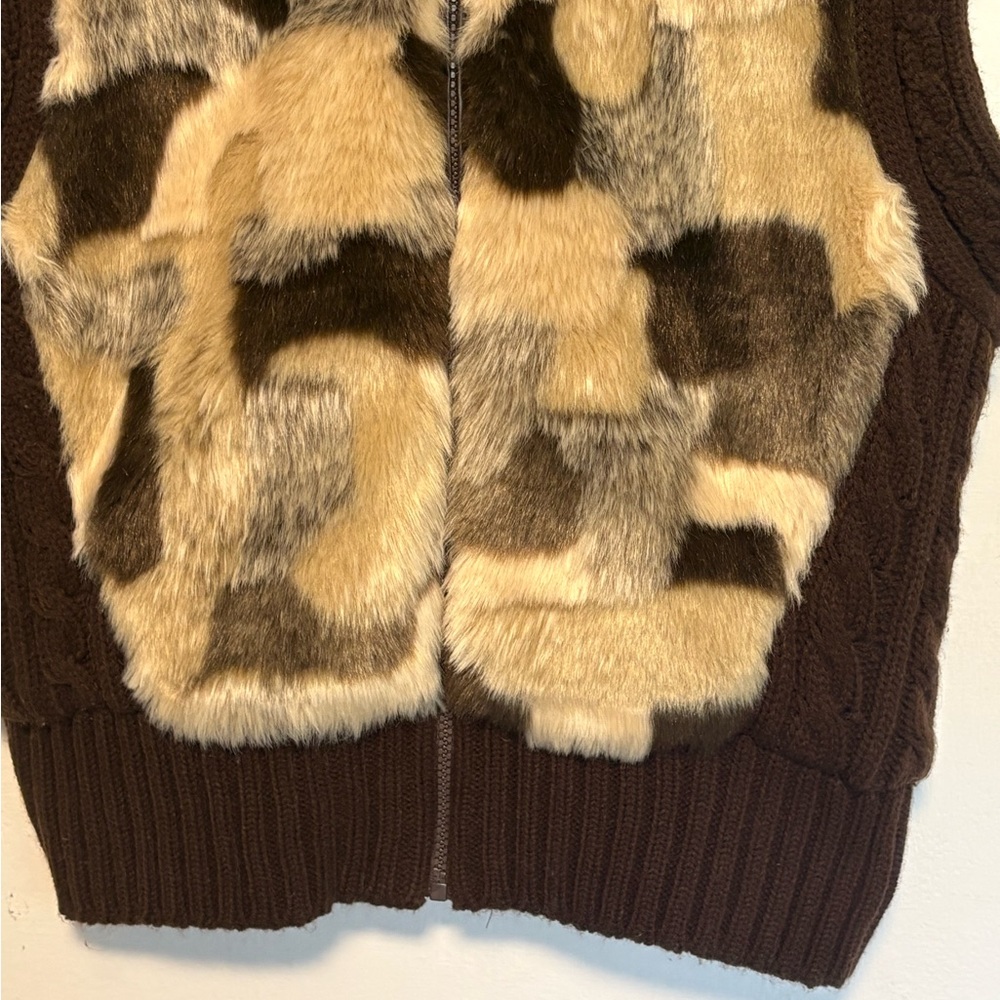 Apollo Patchwork Zip-Up Hooded Sweater - image 7